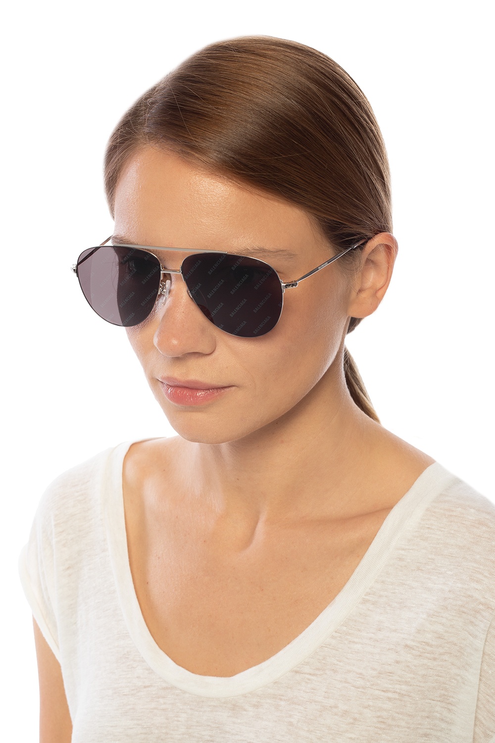 Balenciaga Aviator tortoise-shell sunglasses